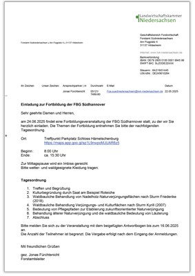 Einladung Fortbildung