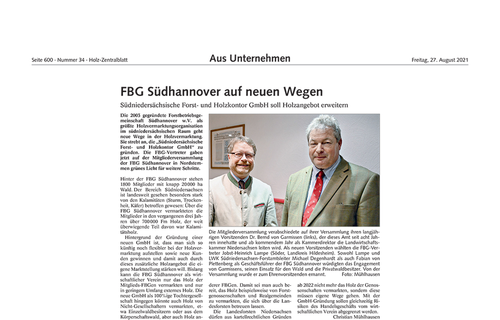 FBG Südhannover auf neuen Wegen